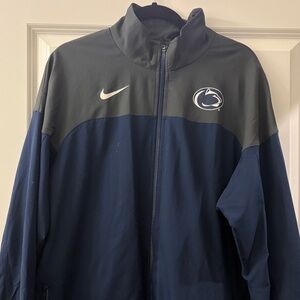 Nike Men's Blue and Gray Windbreaker penn state